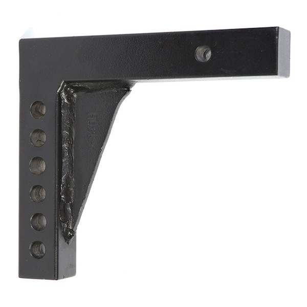 Husky Towing 32554 Ball Mount Square; 2-1/2 x 2 Inch; 10 Inch Shank; 7-1/2 Inch Rise; Black; Single 32554 - main
